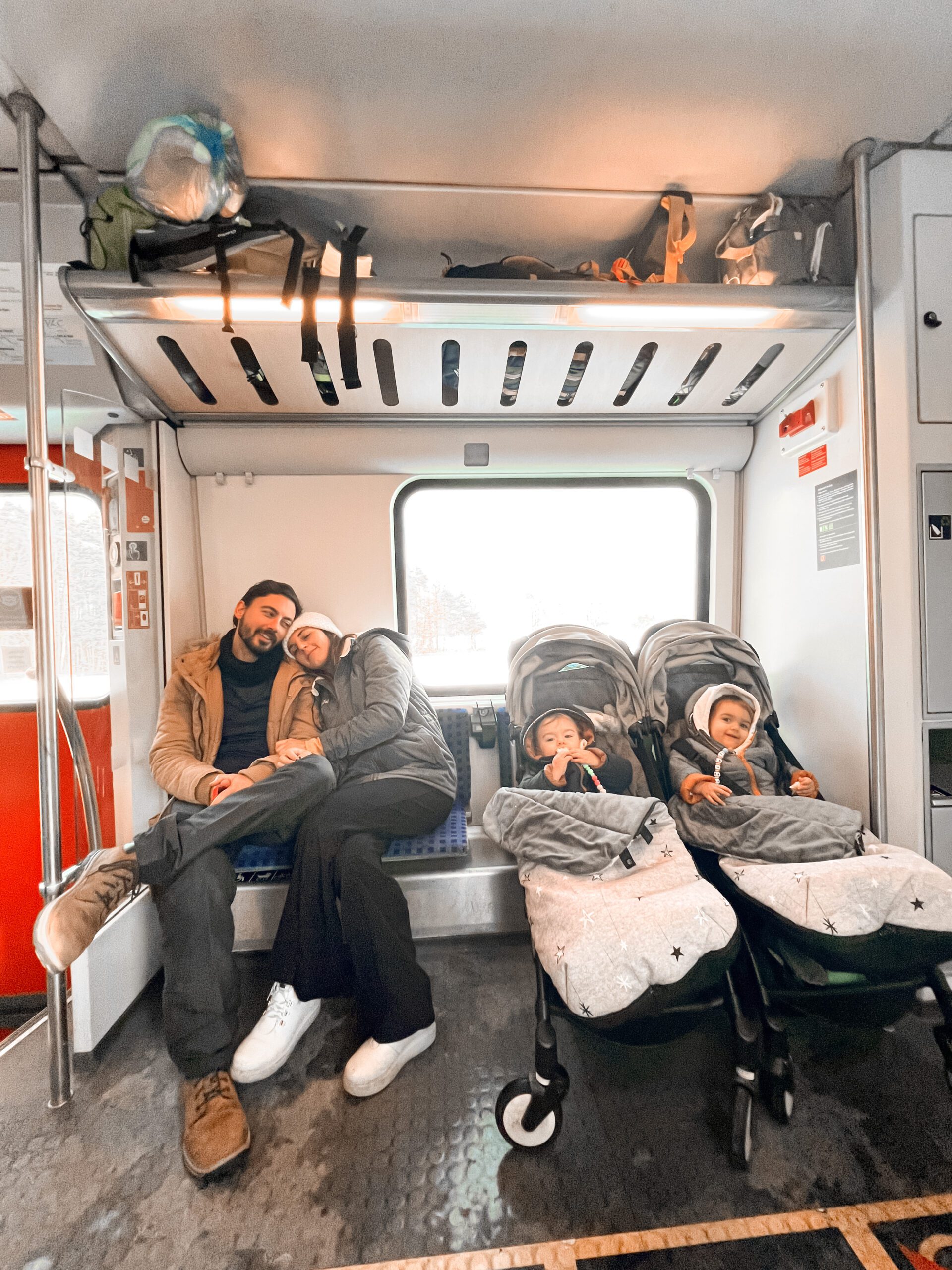 Familia interrail en Europa 